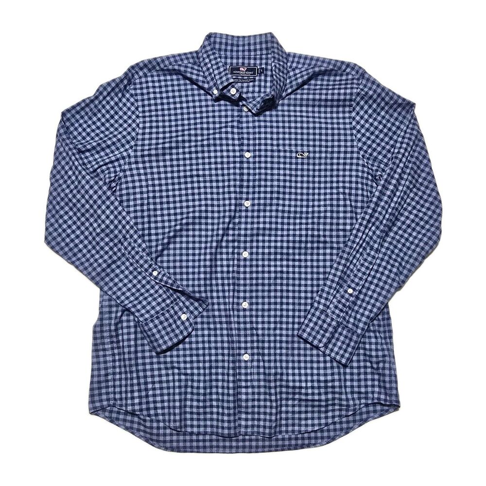 Vineyard Vines Men's L Classic Fit Check Tucker Button-down Long Sleeve Shirt
